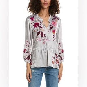 Johnny Was Mirabel Peplum Blouse